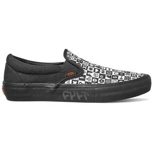 Vans x Cult Slip-On Pro Black Checker Sneakers